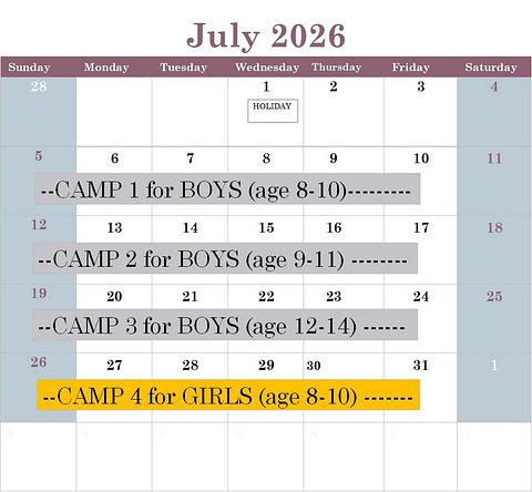 July 2026 camps Picture1